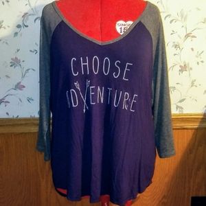 Torrid Choose Adventure shirt